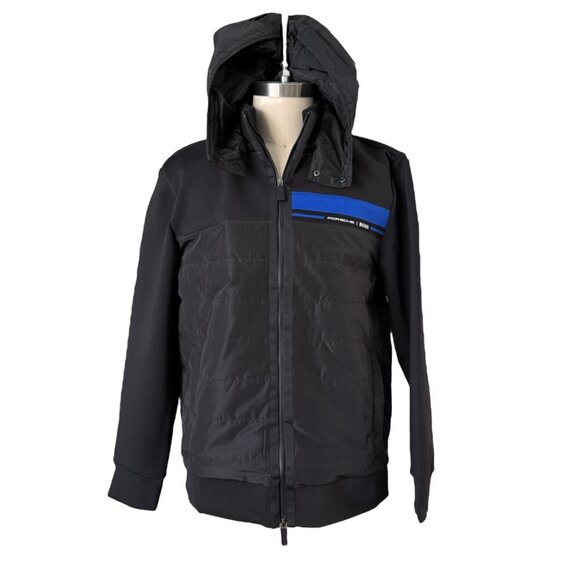 Hugo Boss Porsche Skiles 32 Black Hooded Jacket, Sz. Med & X-Large - Picture 2 of 11